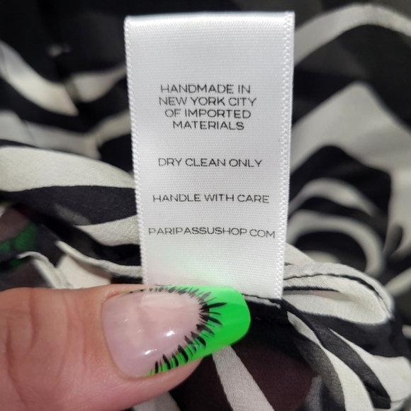 NWOT Pari Passu Silk Button Up Blouse - Picture 6 of 7